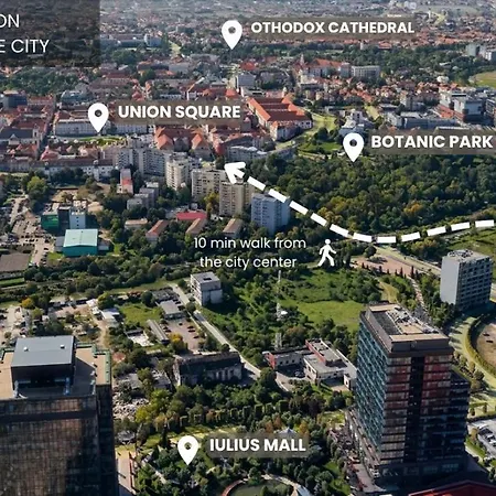 Modern With Balcony, Private Parking And Fast Wi-fi, Center 티미쇼아라